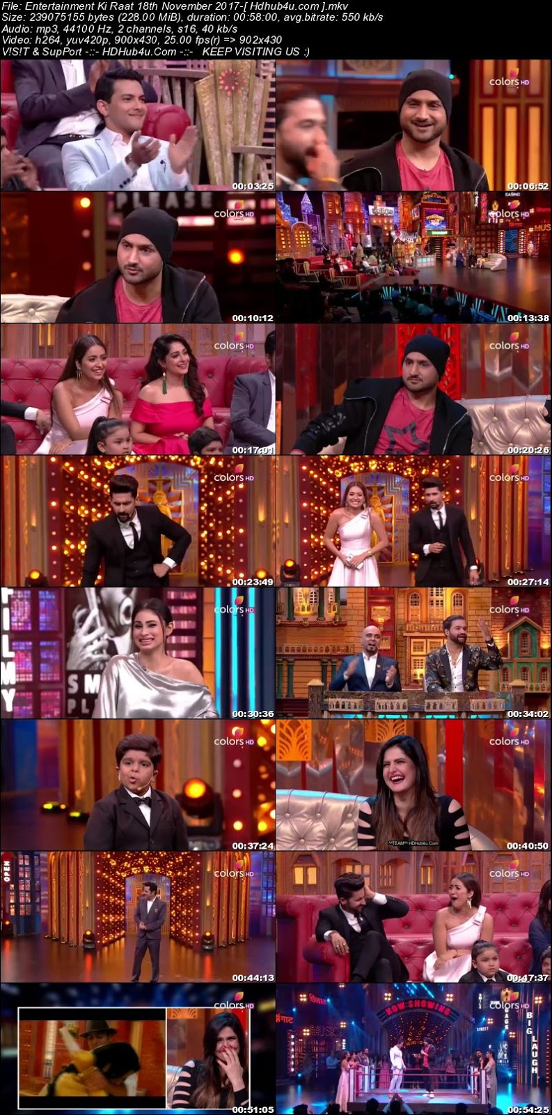 Entertainment Ki Raat 18th November 2017 480p HDTV 200MB Download
