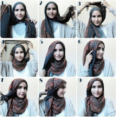 tutorial hijab pashmina simple dan mudah