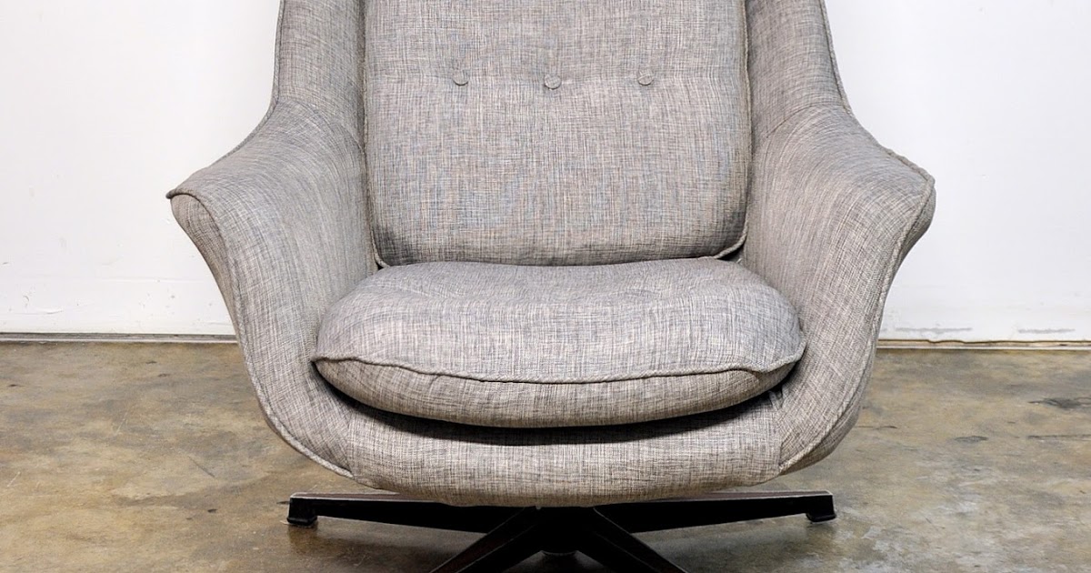 SELECT MODERN: Mid Century Swivel Lounge Chair