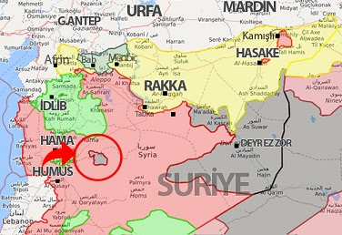 Image result for idlib ve hama haritası