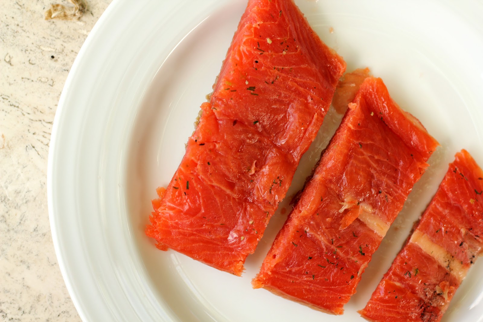 as the noonday Cured and Smoked Salmon