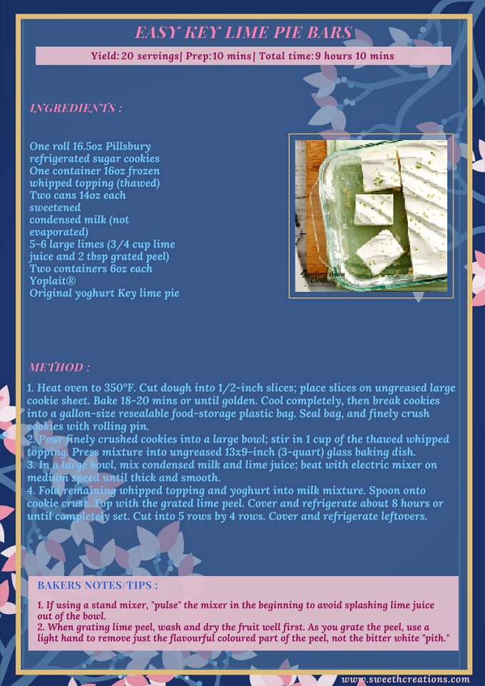EASY KEY LIME PIE BARS RECIPE SHC 15 EASY DELISH SUMMER DESSERT RECIPES