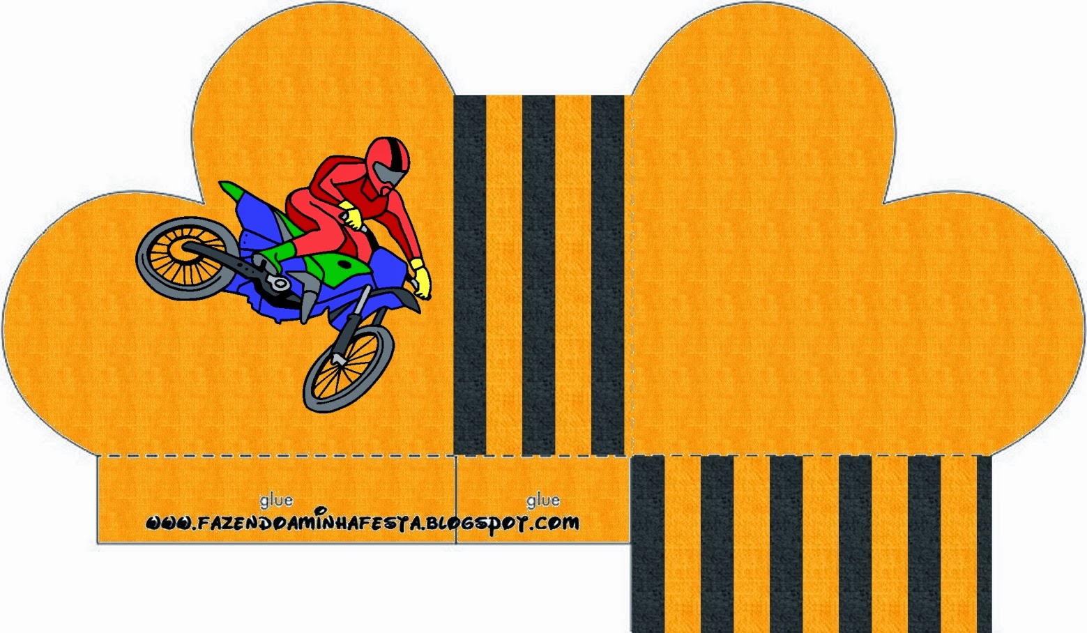 Motocross: Cajas para Imprimir Gratis./></a></td></tr>
<tr><td class= Caja abierta en forma de corazón.