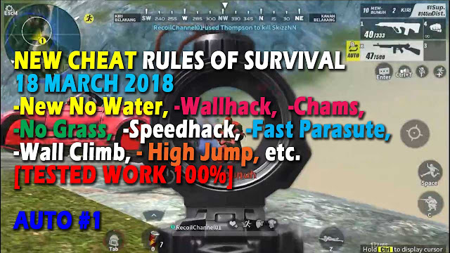 Cheat Rules of Survival Serin 4.0 Update 18 maret 2018 ! Cheat Rules of Survival Serin 4.0 Update 18 maret 2018 !