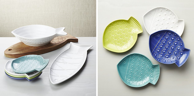 Go fish for your boho home, C&B-style - serve pieces www.bohohome.com @bohosusan