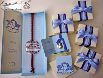 bomboniera battesimo segnalibro bomboniera battesimo segnalibro personalizzata angeli blu
