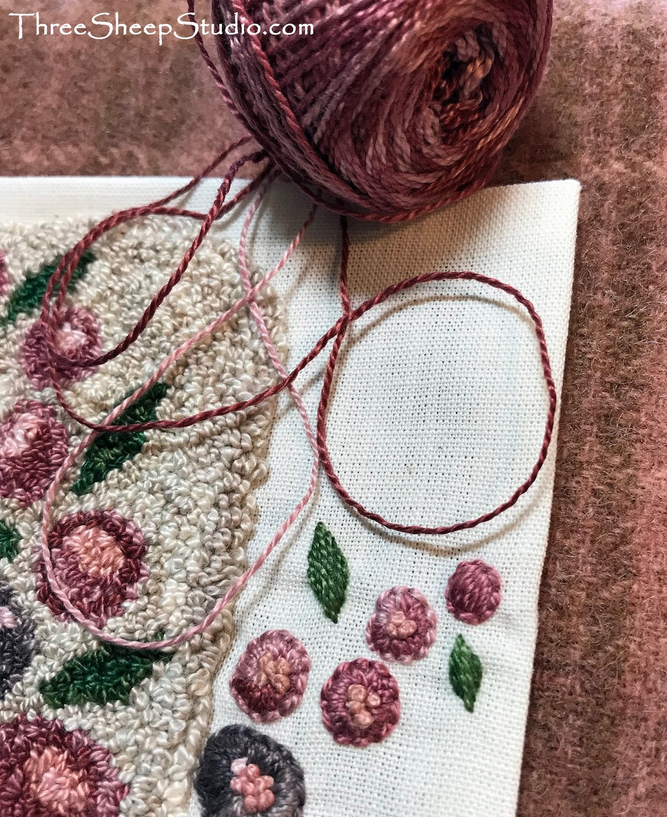 Three Sheep Studio Punch Needle and Hand Embroidery Combo...