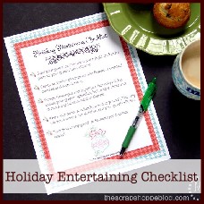 holiday entertaining checklist