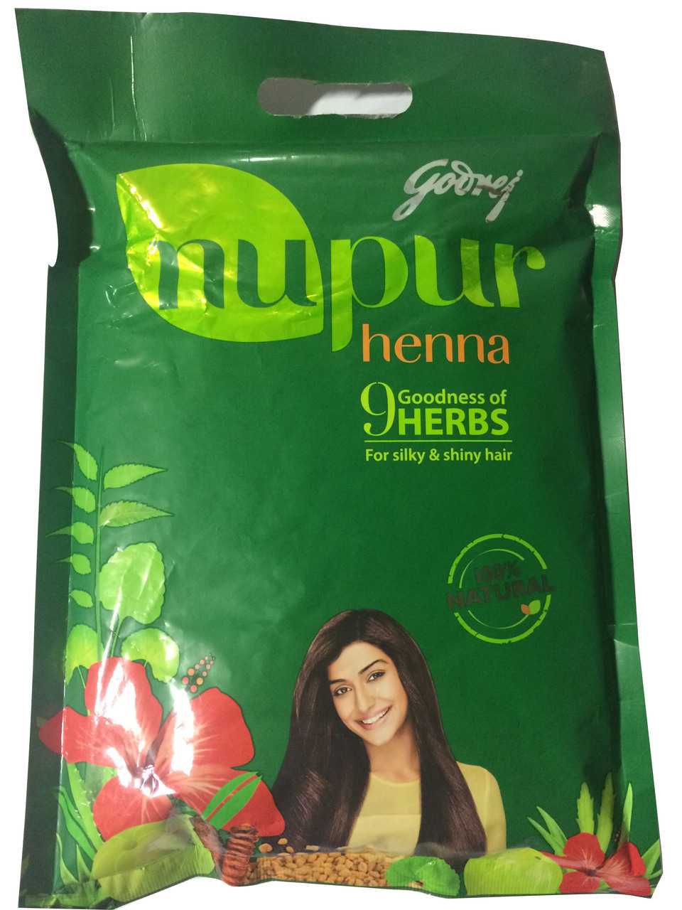 Comunidad del cabello largo NUPUR HENNA, CON 9 HIERVAS ARYUVEDICAS