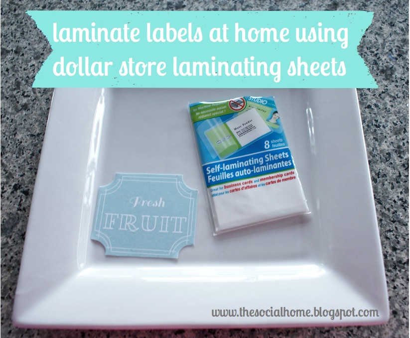 How to Laminate Labels at Home for $1