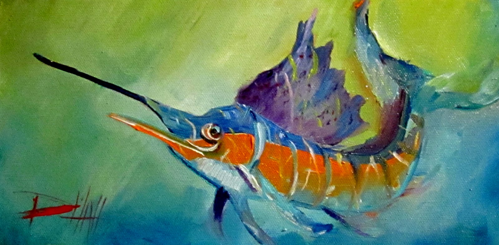 Painting of the Day, Daily Paintings by Delilah Sailfish