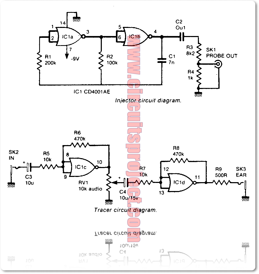 Circuit Diagram Of White Line Tracer
