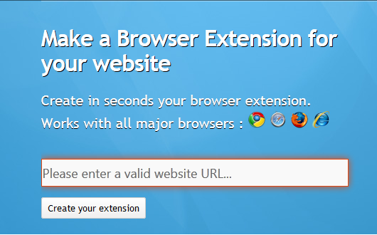 Proposez une extension de votre blog Blogger pour les navigateurs Google Chrome, Firefox, Safari et internet explorer