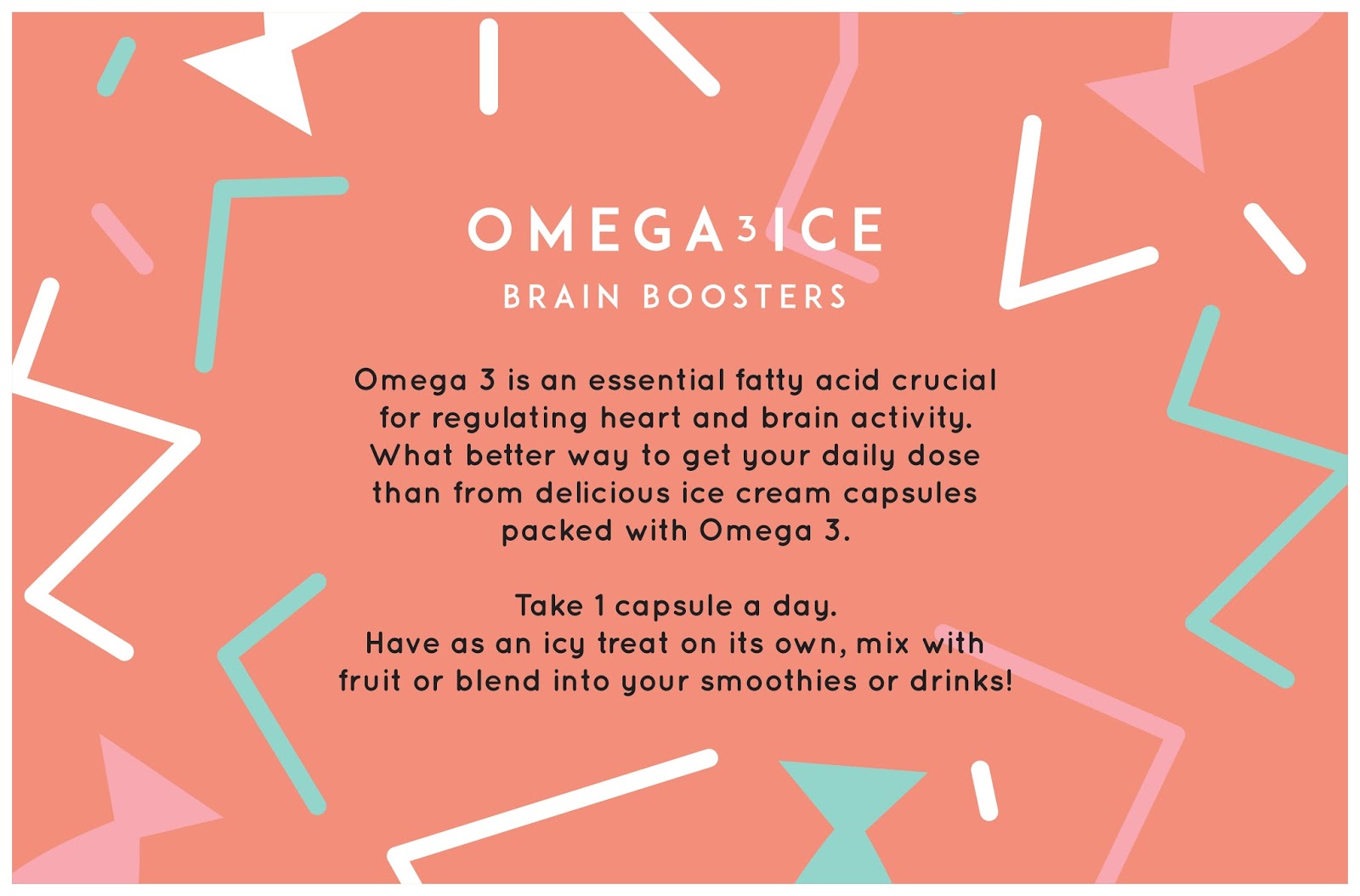 Omega3 Ice Brain Boosters Ice Cream (Concept) on Packaging of the World