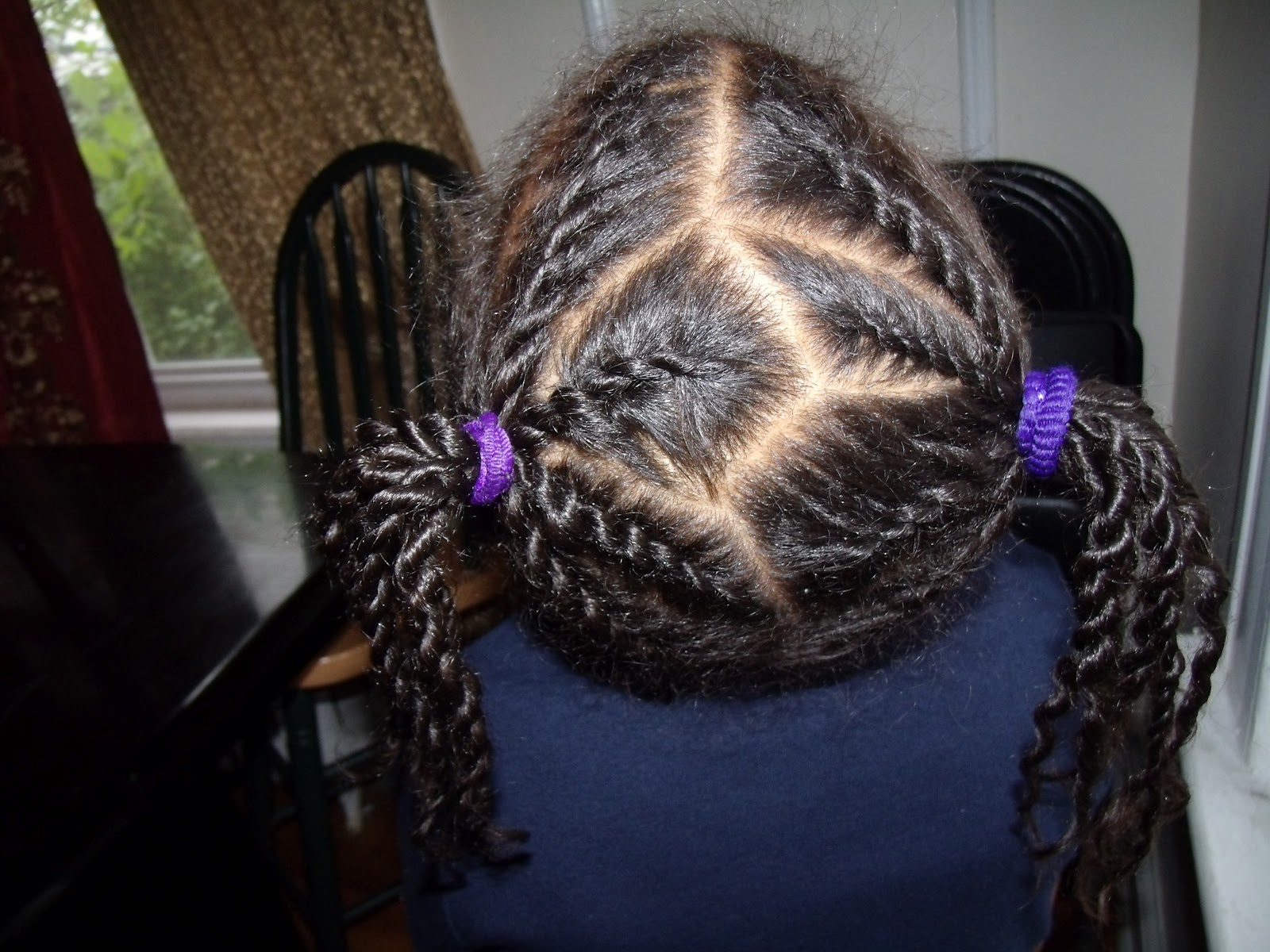Different Kinds of Curls Flat rope twist ponytail, and the resulting