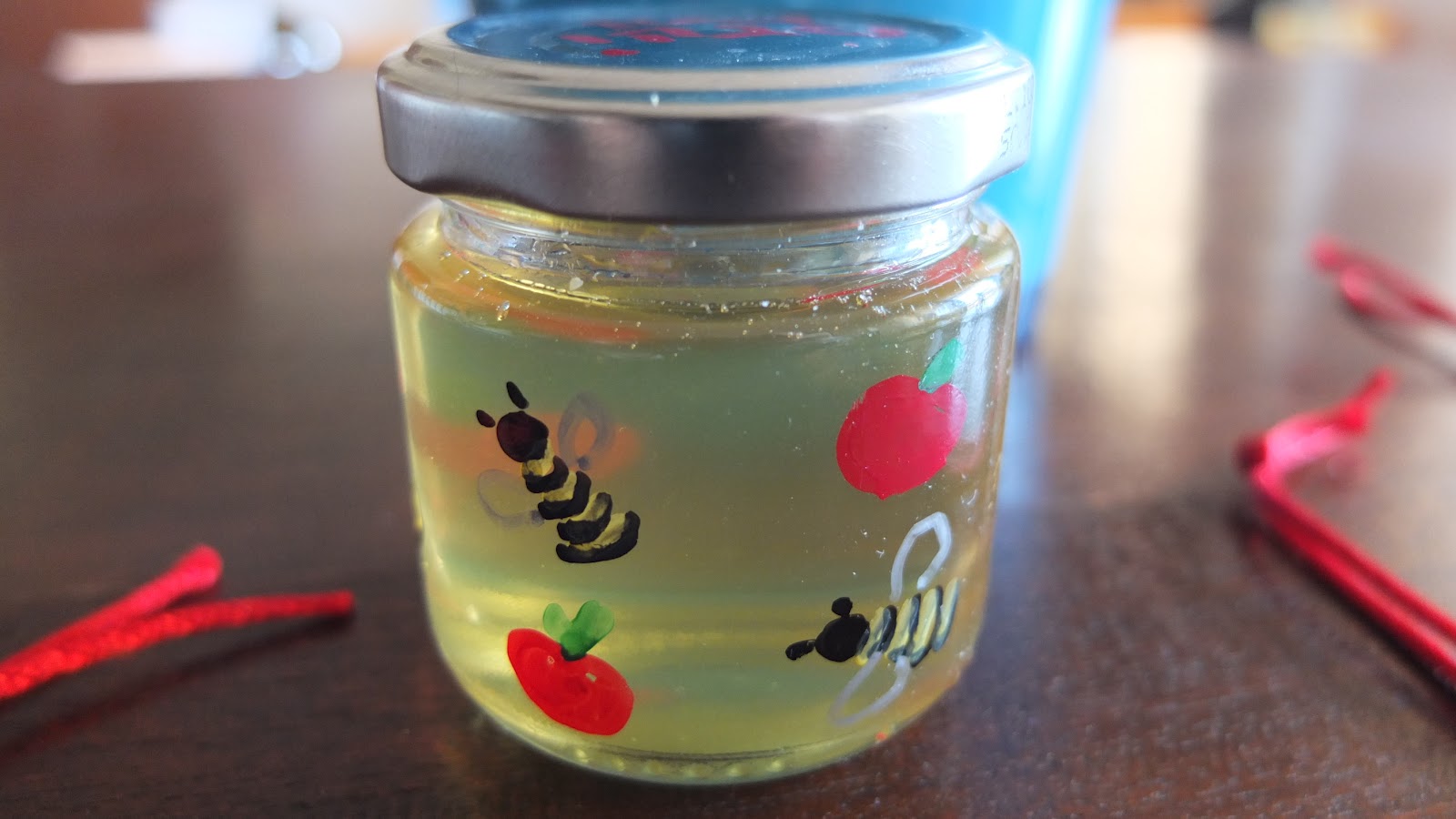 our Jewish little place homemade honey jar for Rosh ha Shanà