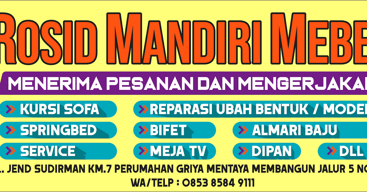 Contoh Banner Toko Mebel gambar spanduk
