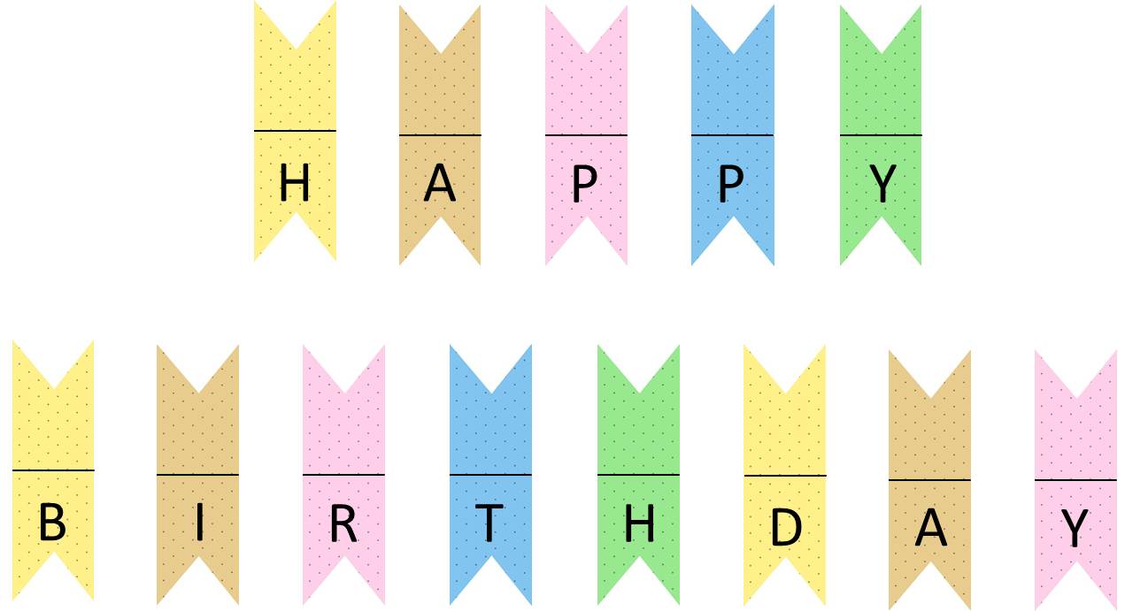 Free Printable Happy Birthday Banner Templates