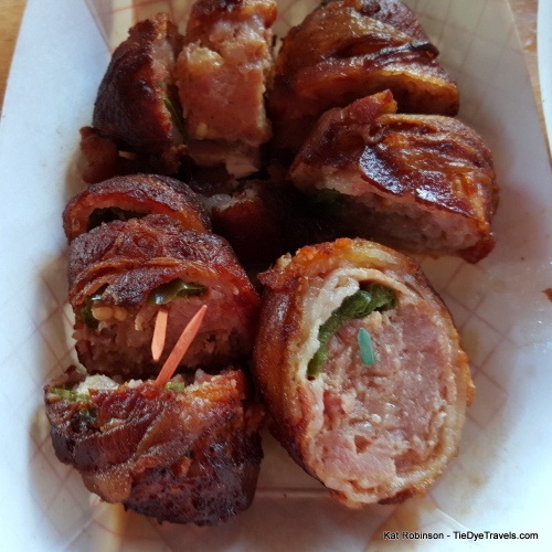 Bacon Wrapped Chicken with Dry Rub and Barbecue Sauce