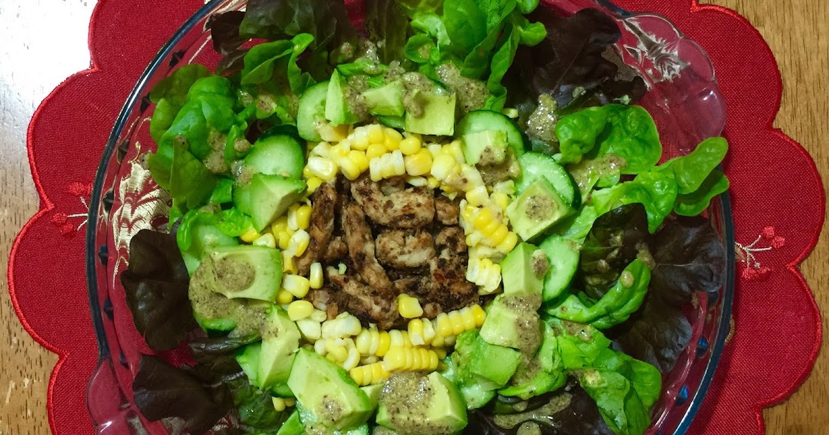 Honey Mustard Chicken And Avocado Salad