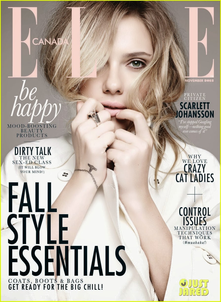Celeb Diary: Scarlett Johansson in Elle Canada (noiembrie 2013)