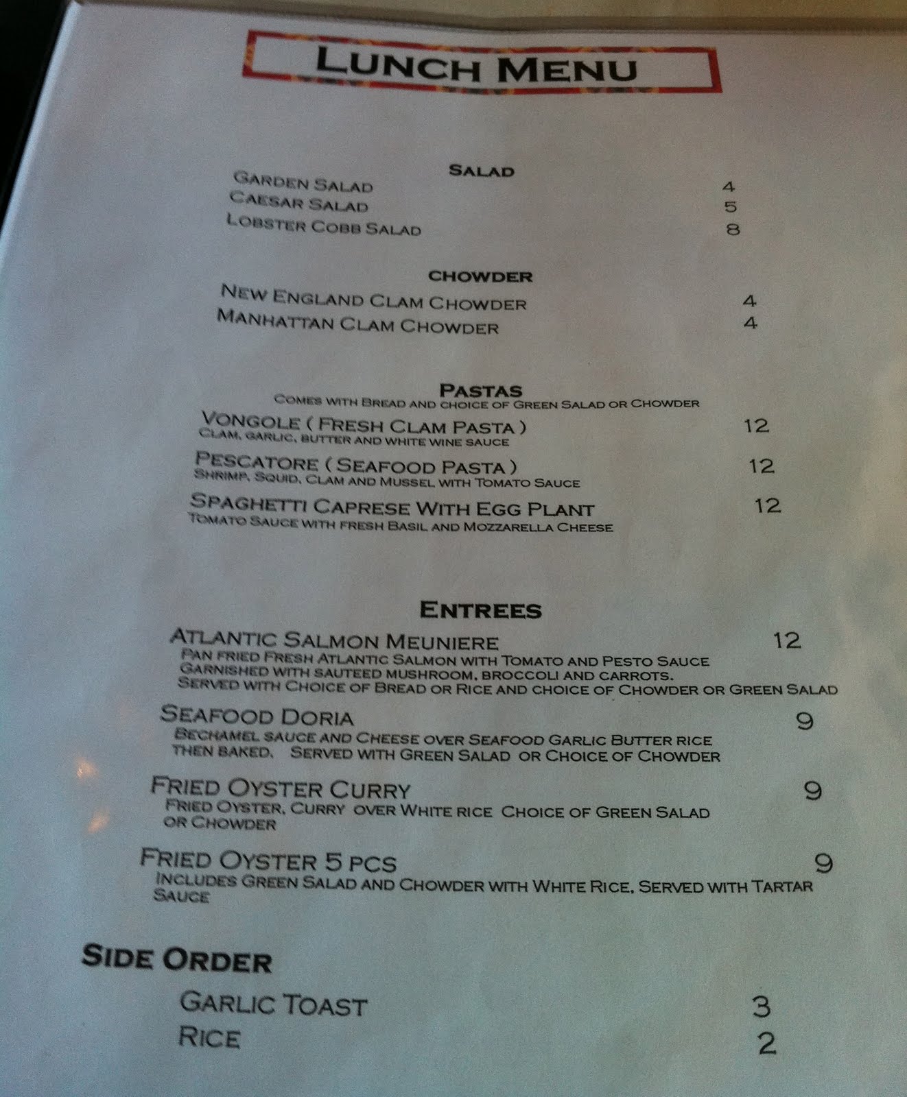 GREAT EATS HAWAII BROADWAY SEAFOOD AND OYSTER BAR