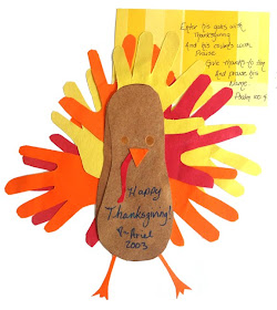 hand print and footprint turkey craft thanksgiving