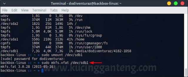 Cara Format Flashdisk di Linux via Terminal