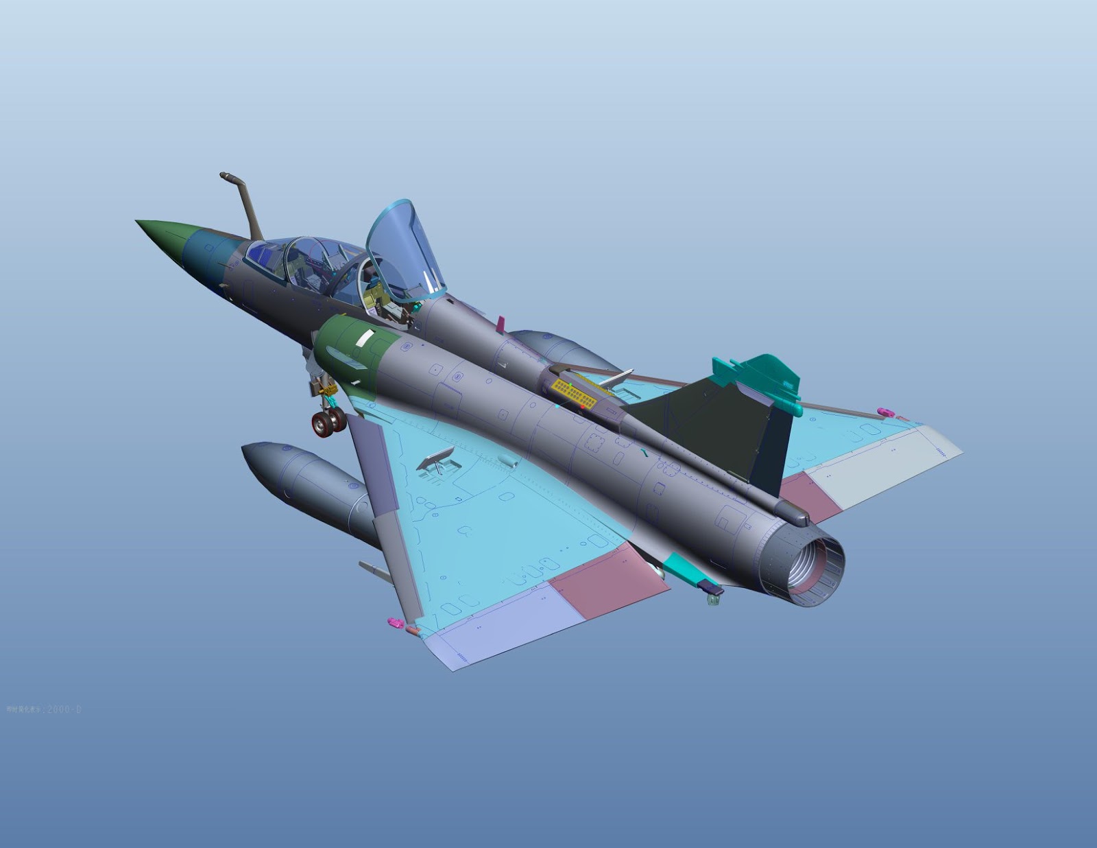 The Modelling News: More CADS of the Mirage 2000 One & Two seater in