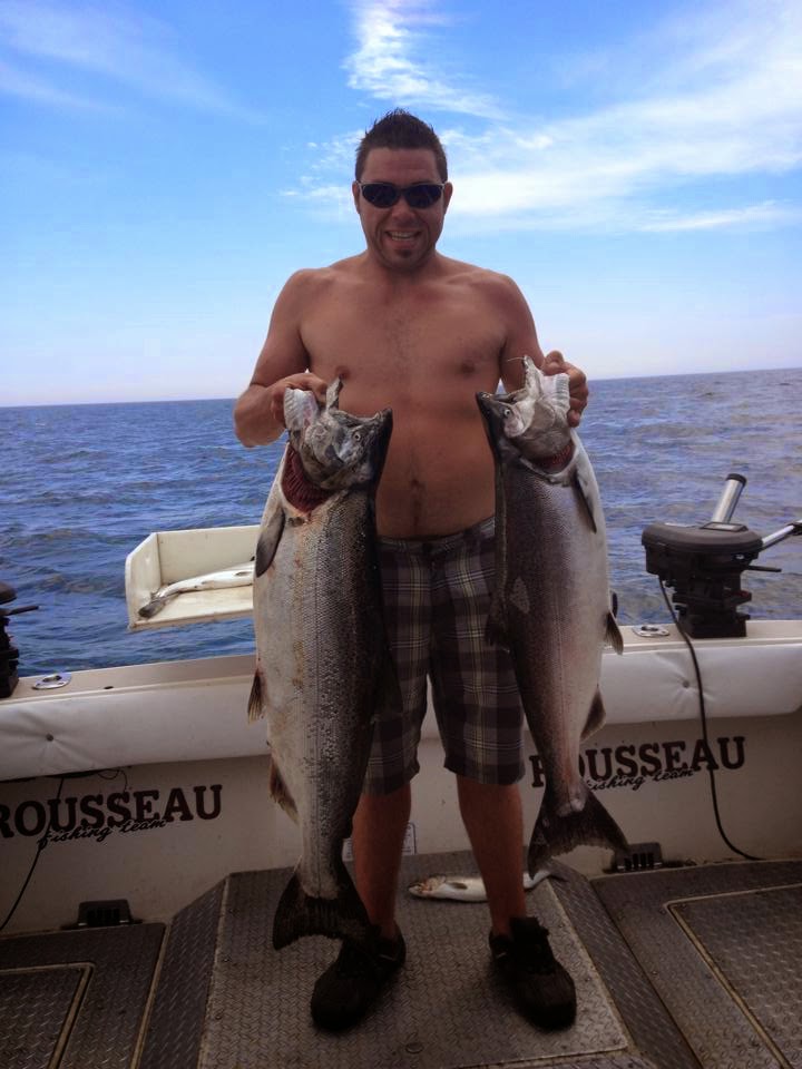 guide Lac Ontario saumon chinook . coho et truite steelhead