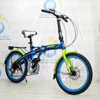 Sepeda Lipat Exotic 20-2658-6D Rem Cakram 20 Inci