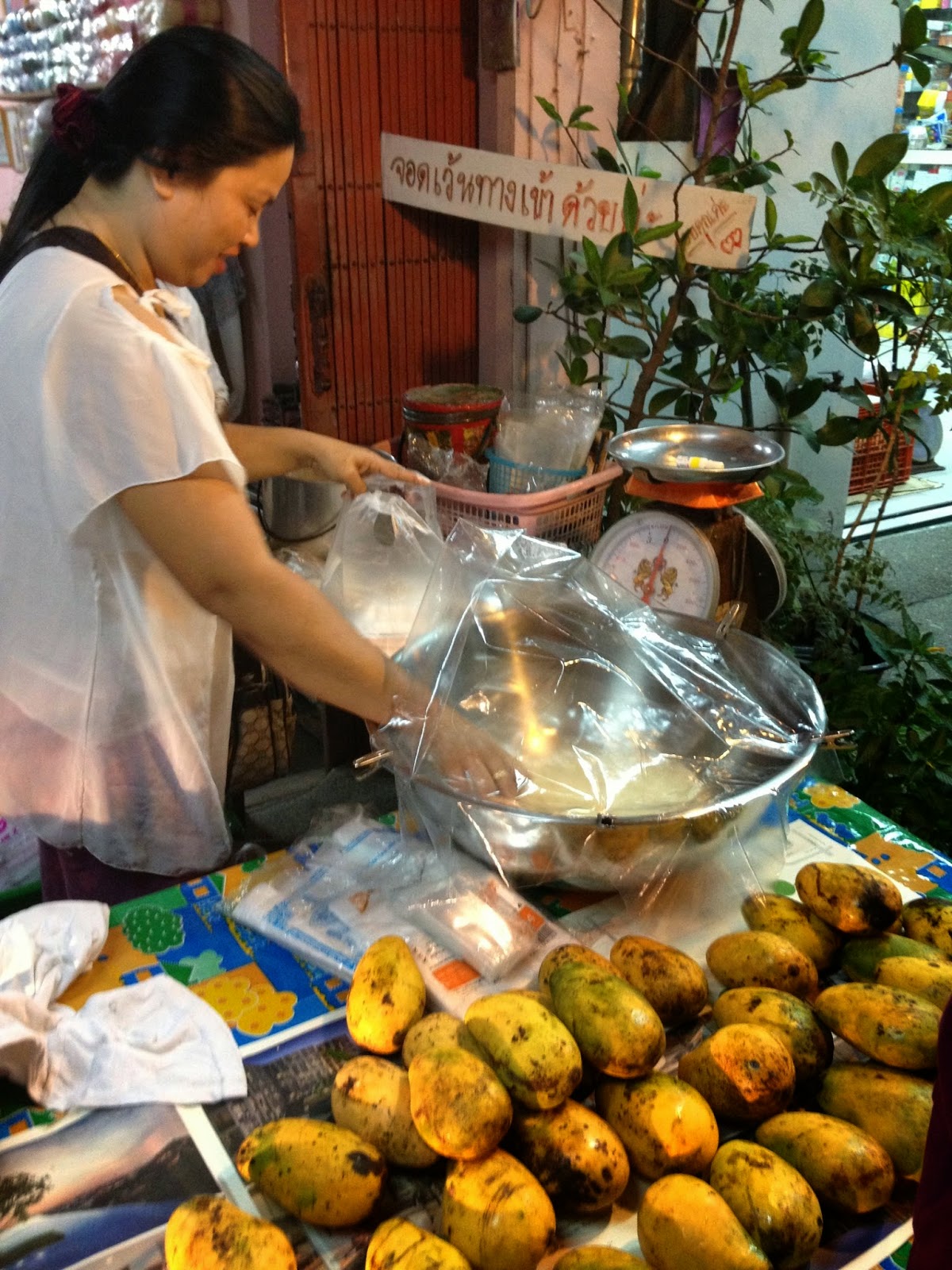 Thailand place to visit Street Foods Mango + Pasty Rice About BTS
