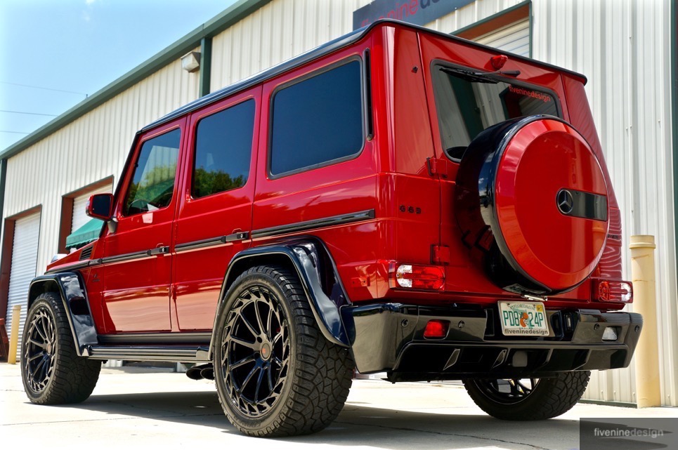 Mercedes g63 AMG красный