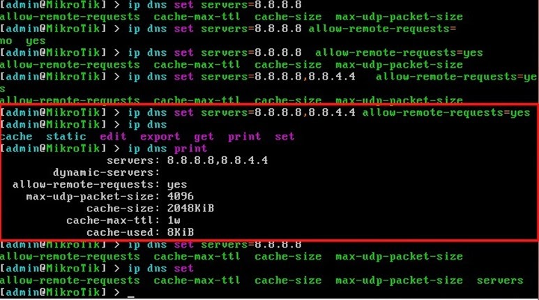 Query max. DNS кэш