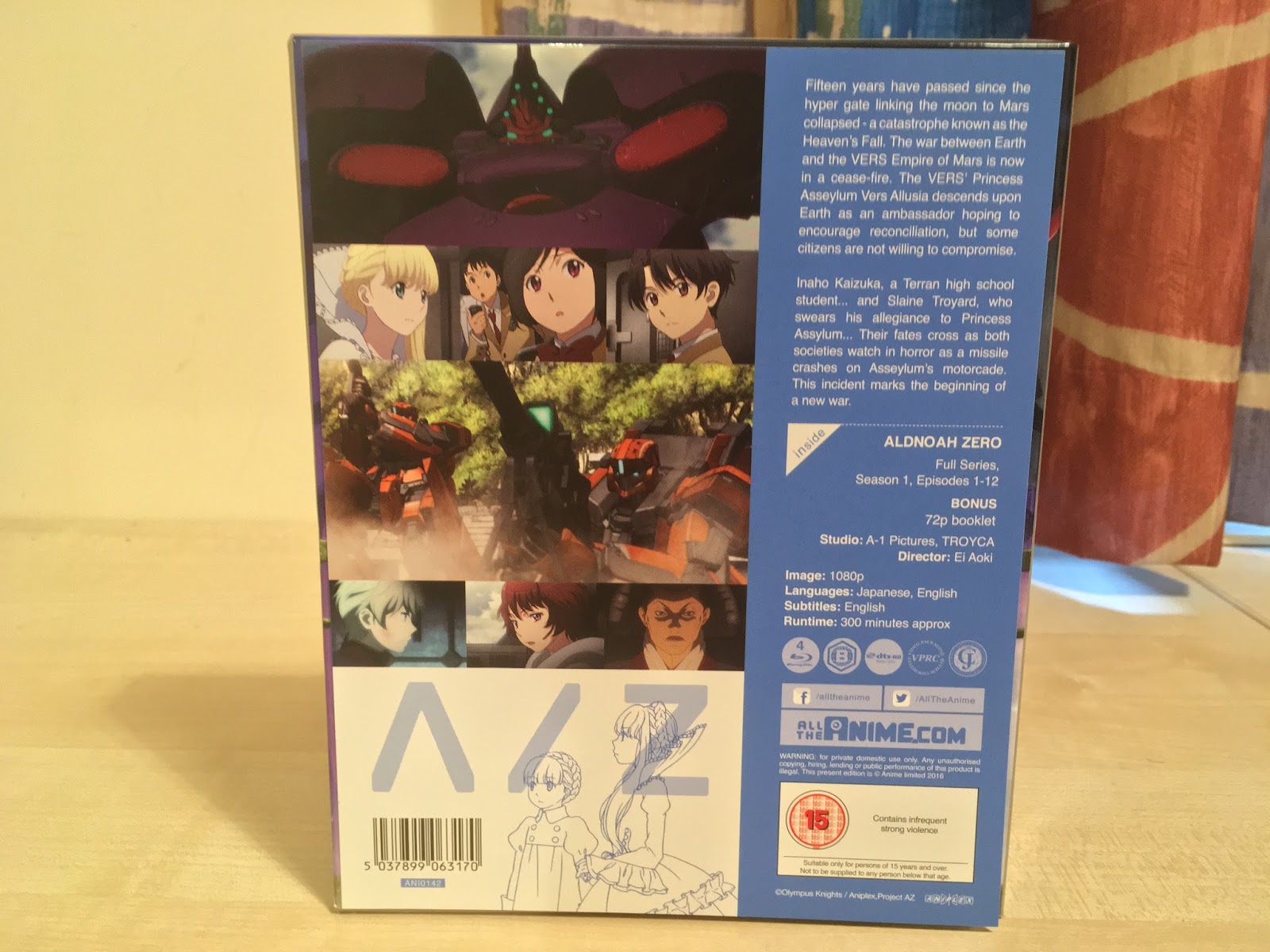  ALDNOAH.ZERO Set 2 DVD (Eps #7-12) : Movies & TV