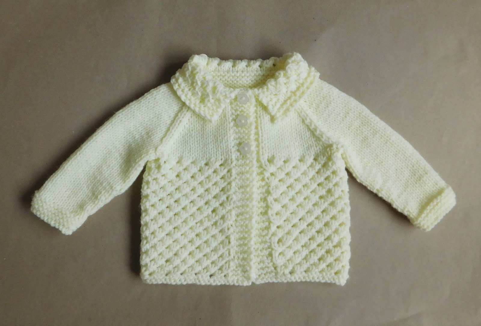 knitting baby jacket