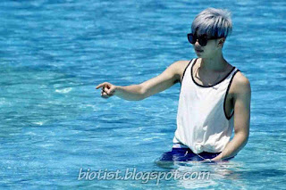 Rap Monster BTS swimming photos cool Rap Monster BTS swimming photos cool