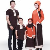 Baju Muslim Couple Warna Ungu Hijab Salwa