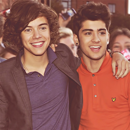 Harry and Zayn Smiling - One Direction Wallpaper