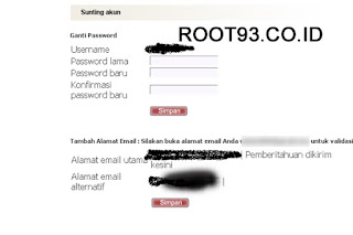 mencoba mengganti password pengguna mencoba mengganti password pengguna
