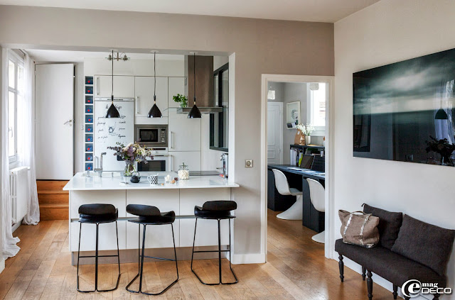 STUDIO DECORADO com tons neutros. Blog Achados de Decoração STUDIO DECORADO com tons neutros. Blog Achados de Decoração