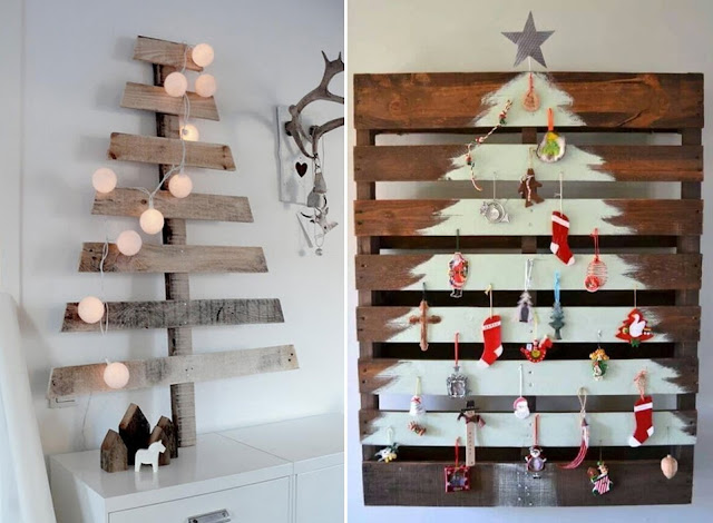 imagem via: Pinterest decoração de natal com paletes