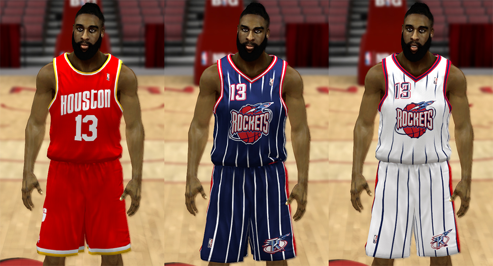 NBA 2K13 Houston Rockets All Jerseys Patch 