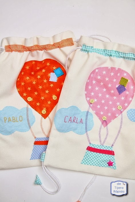 Mochila para guarderia gemelos