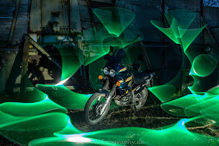 Lichtkunst Lightpainting Yamaha Teneré Olaf Kerber