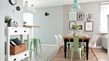 Decorar en gris y mint