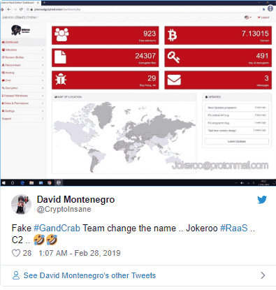 Jokeroo - mã độc mã hoá tống tiền phát triển theo mạng lưới dịch vụ chuyên nghiệp - CyberSec365.org Jokeroo - mã độc mã hoá tống tiền phát triển theo mạng lưới dịch vụ chuyên nghiệp - CyberSec365.org