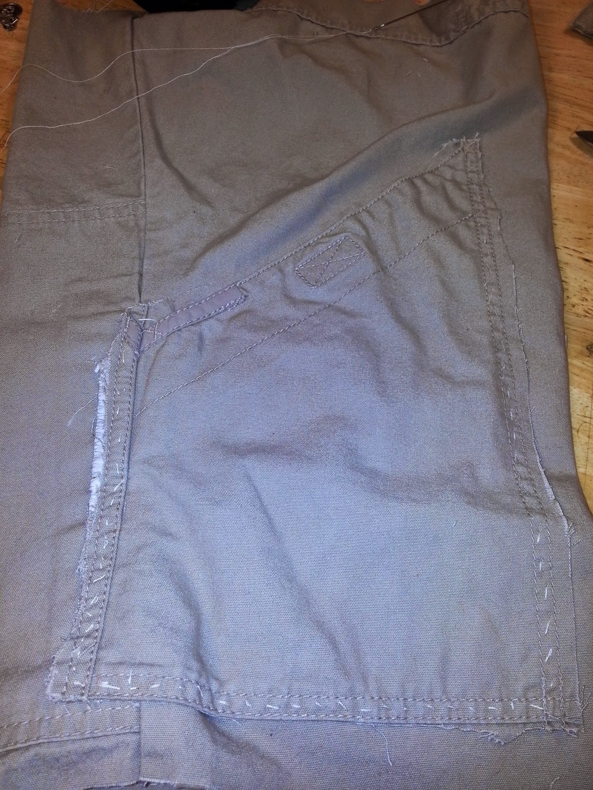 The 7 P's Blog: Handmade Ditty Bag From Old Cargo Pants