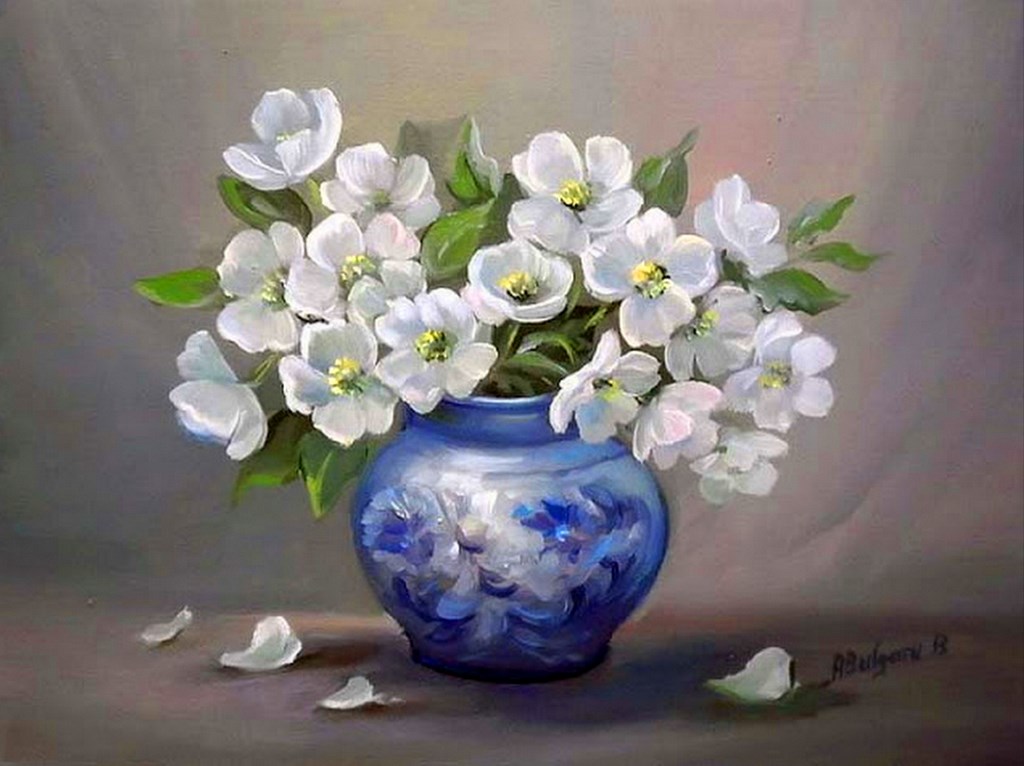 El arte es su máxima expresión : Galeria Cuadros de Flores al Óleo ...