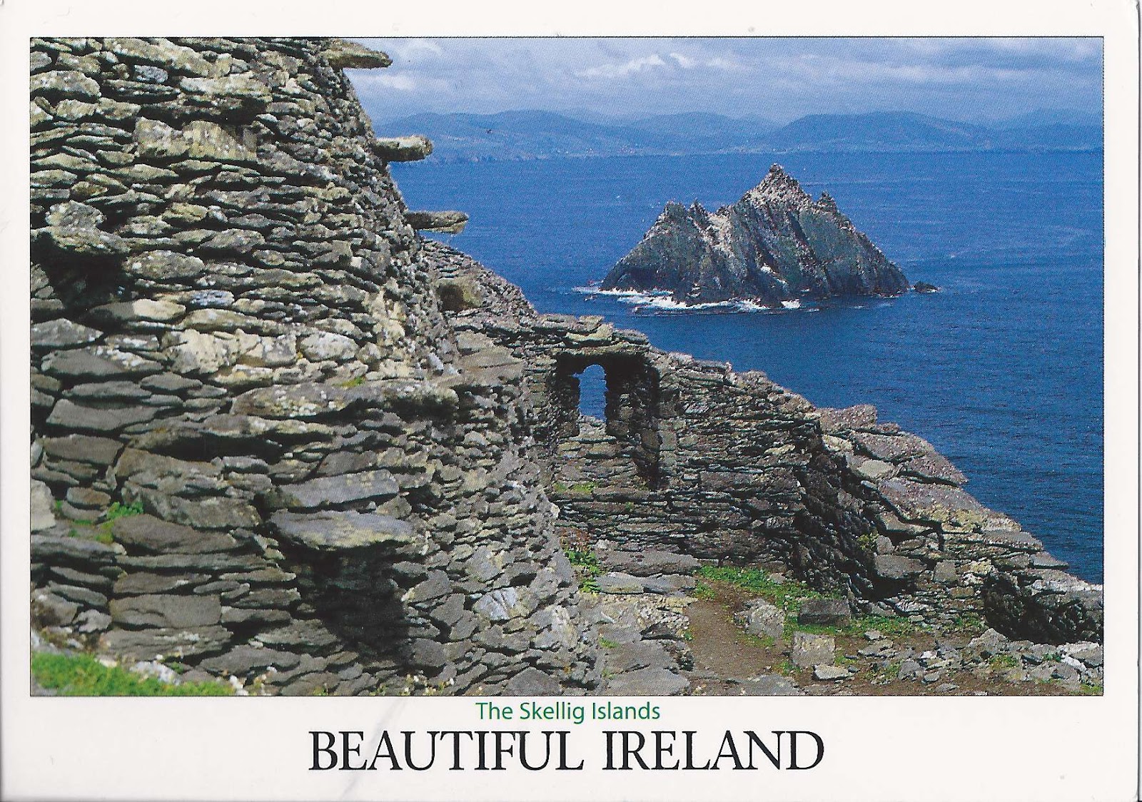 A Journey of Postcards A postcard from Ireland The Skellig Islands